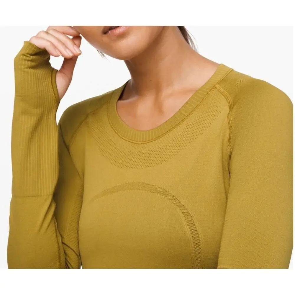 Lululemon Swiftly Tech Long Sleeve Crew Grape Leaf Mesh Silverescent LS Run